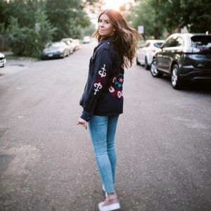 Rails Elliott Medallion Utility Jacket NWT